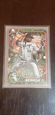 2024 Topps Holiday Prelander Berroa #H182 Silver Glitter RC Chicago White Sox 🔥 - Image 1 of 2
