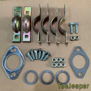 new Exhaust Pipe Clamp Muffler and Gasket Set Jeep M151 A1 A2 5702255 - Picture 1 of 6