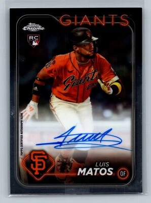 2024 Topps Chrome Luis Matos Auto - Image 1 of 2