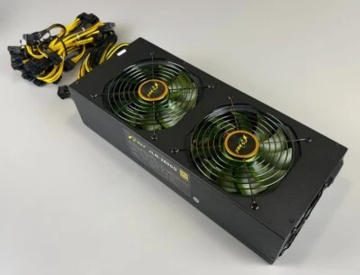 Crypto Mining PSU PC Power Supply 2800W 220V ATX Low Noise - Image 1 of 4
