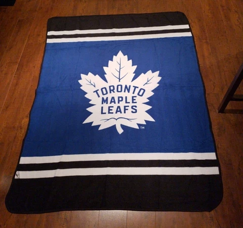 NHL Toronto Maple Leafs Blanket 59 inches x 45 inches Blue Soft by Culture Fly Cover
