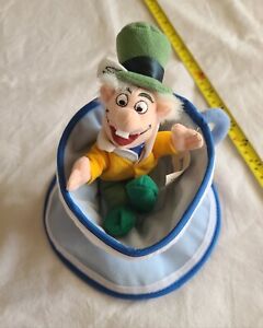 Mad Hatter Beanbag Plush Teacup Disneyland Disney Alice In Wonderland 