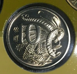 1988 Australian Ten cent 10c coin - Lyrebird - UNC ex mint set - Bild 1 von 2