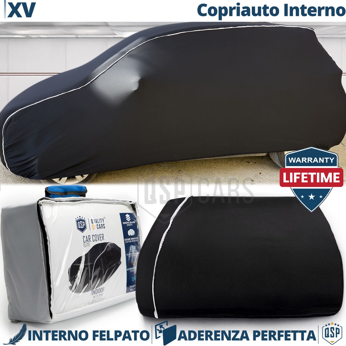 Telo Copriauto Antigrandine Per Fiat Tipo SW - Impermeabile, Con Imbottitura E Strisce Riflettenti - Foto 9