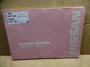1989 Nissan Sentra Owners Manual original - Picture 1 of 4