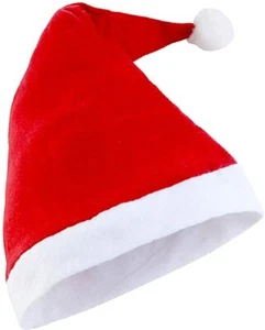 1-100pc Adult Felt Red Santa Hat Wholesale Job Lot Christmas Party Fancy Dress - Picture 1 of 6