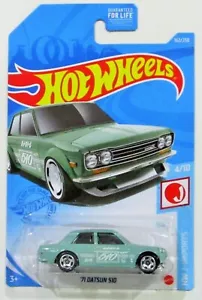 Hot Wheels 2021 21 serie base 1971 71 datsun 510 verde #162 / 250 - Foto 1 di 4