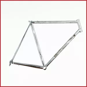 NUEVO DE COLECCIÓN FILETE DE ACERO EN MASA MARCO SOLDADO BICICLETA DE CARRERAS DE CARRETERA COLUMBUS - Imagen 1 de 16