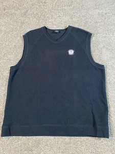 NIKE Golf Fit Dry Pebble Beach Black Men's Sleeveless Pullover Vest Size XXL - Picture 1 of 7