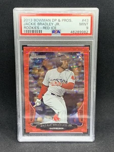 2013 Bowman DP JACKIE BRADLEY JR. Rookie Red Ice 2/25 Refractor PSA 9 RC red Sox - Picture 1 of 2