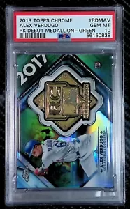 Alex Verdugo - 2018 Topps Chrome #RDMAV Medaglione Verde #58/99 - RC - PSA 10 - Foto 1 di 3