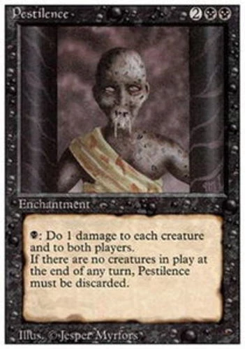 Pestilence ~ Lightly Played 3rd Edition Revised MTG Magic UltimateMTG Black Card - Image 1 of 1