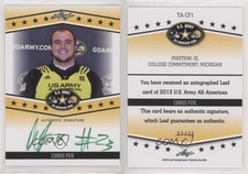 2013 Leaf US Army All-American Bowl Tour Green Ink /25 Chris Fox #TA-CF1 Auto