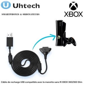 Câble de recharge USB pour manette sans fil XBOX 360/360 Slim - Picture 1 of 4