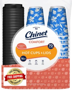 Chinet Komfort Tasse heiße Tassen & Deckel (16 Unzen, 70 ct.) - Bild 1 von 3