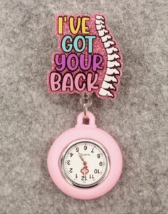 Glitter Acrylic Nurses Consultant Clip On Watch Fob  gift for Orthopaedic Nurse - Picture 1 of 2