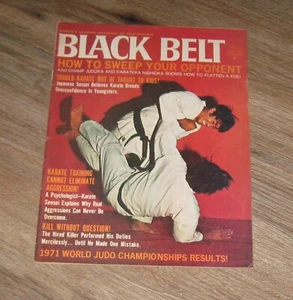 Black Belt magazine January 1972 Self Defense KARATE Martial Arts - Picture 1 of 1