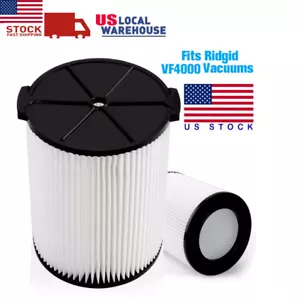 VF4000 Faltenfilter Ersatz für RIDGID/Ladensauger Nass-/Trockensauger Garage - Bild 1 von 8