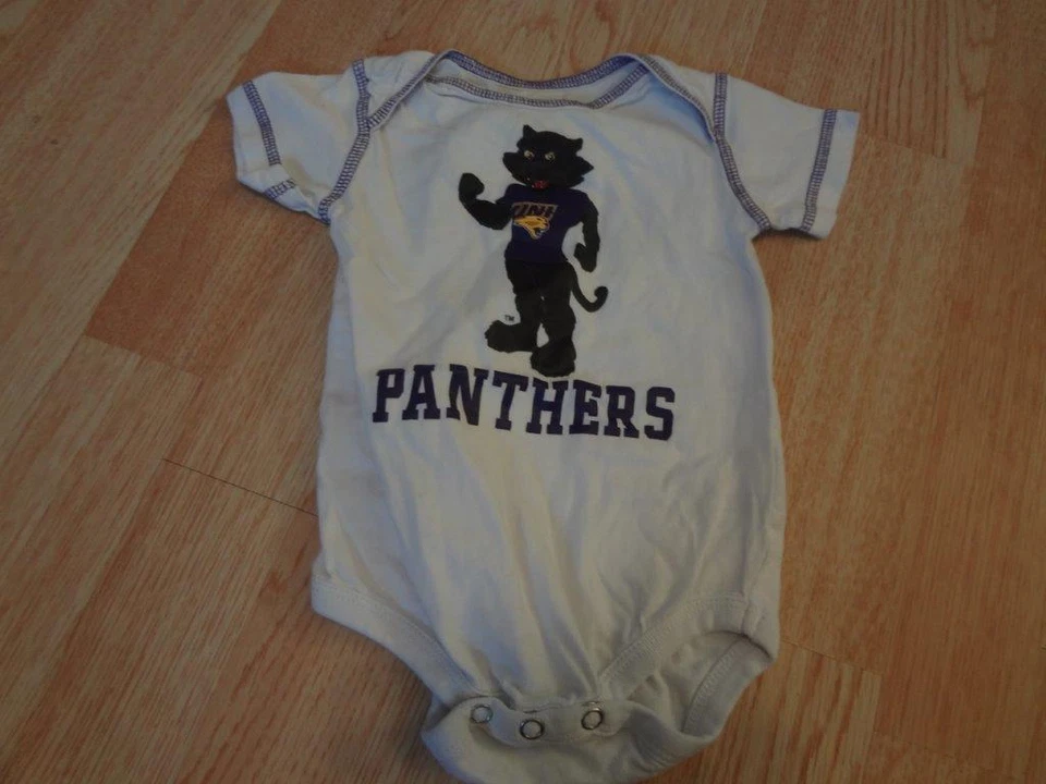 Infant/Baby Northern Iowa UNI Panthers 6/9 Mo Creeper One-Piece Bodysuit (White) - Image 1 of 1
