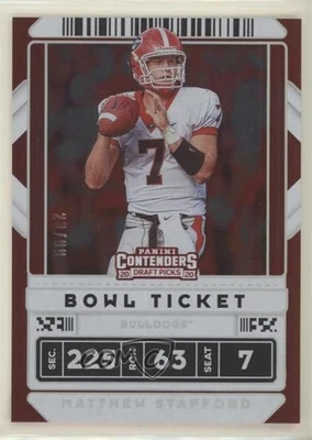 2020 帕尼尼竞争者选秀碗门票 23/99 马修·斯塔福德 #69 u6m — 第 1/3 张图片