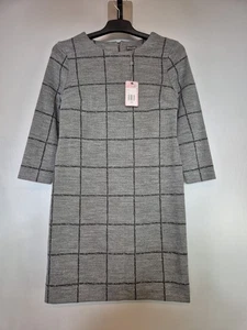 Phase Eight CeCe Grey Border Check Tunic Dress Size 10 RRP £75.00 - Picture 1 of 8