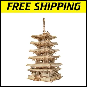 Creative Five-Storied Pagoda 3D Puzzle: Easy Assembly for Kids and Adults Alike - Picture 1 of 11