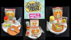 ✅3 NUEVO Sin Hacer ✅Mini Comedor de Comida Miniverso Serie 2 ✅Margherita Veggie Carne Pizza - Imagen 1 de 21