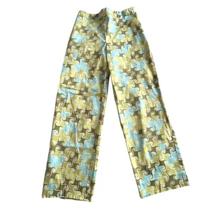 Talbots Petites Stretch Hose Größe 2 Geometrisch Kunst Freizeit Urlaub Sommer - Bild 1 von 7