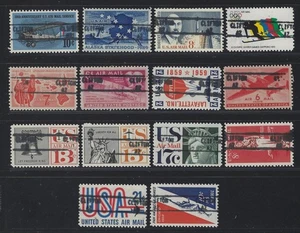 Air Mail Precancels - AZ - Clifton - Type 895 - 14 different - nice denoms - Picture 1 of 2