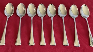 Oneida 18/8 acciaio inox Aberdeen Maestro St Leger 8 cucchiaini 6" quasi nuovo lucido - Foto 1 di 4