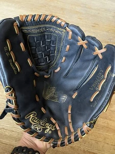 Rawlings “The Vise” VBB115Y Black Leather Baseball Glove Basket-Web 11.5" RHT! - Picture 1 of 14