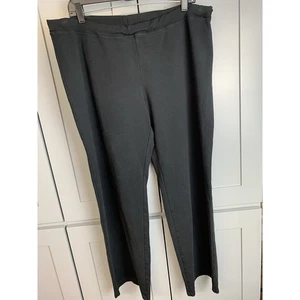 Eileen Fisher Womens Sweatpants Black Size XL Wide Leg Pants Jersey Athleisure - Picture 1 of 9