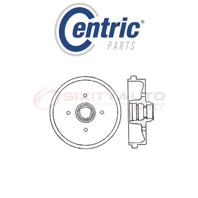Centric Brake Drum for 1975-1984 Volkswagen Rabbit 1.5L 1.6L 1.7L 1.8L L4 - ra Foto 1 de 4
