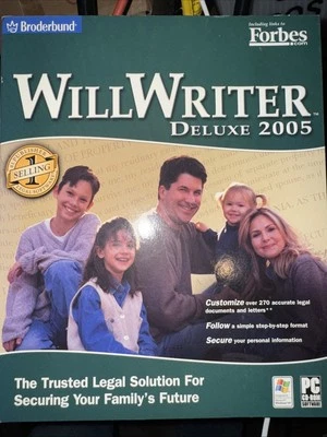 Broderbund WillWriter Deluxe 2005 Big Box Software PC CD-ROM Windows XP New - Image 1 of 2