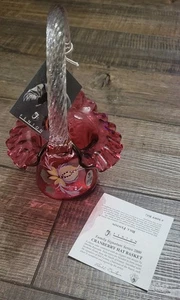 FENTON Limited Edition Cranberry Glass 6.5" Basket Signed Bill Fenton Numb. 252 - Picture 1 of 11
