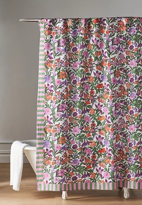 Cortina de ducha Anthropologie x Maeve Amelie floral de algodón orgánico 72"" Foto 1 de 4