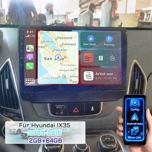 Für Hyundai ix35 2010-2015 Autoradio Android 15 Carplay 64GB GPS NAVI Bluetooth - Bild 1 von 19