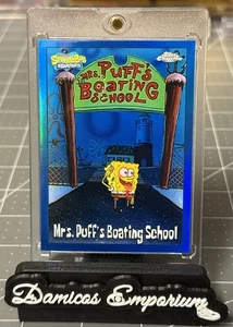 Topps Chrome SpongeBob 25th Anniversary Mrs. Puff’s Boating School Blue 127/150 - Picture 1 of 2