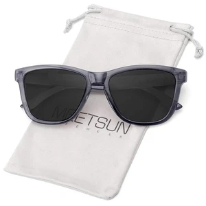 Polarisierte Sonnenbrille für Damen Herren klassischer Retro Designer Stil (transparent... - Bild 1 von 6
