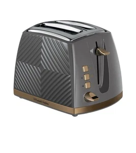 Russell Hobbs Groove 2 Slice Toaster, 6 browing levels 850W Grey model 26392 - Picture 1 of 10