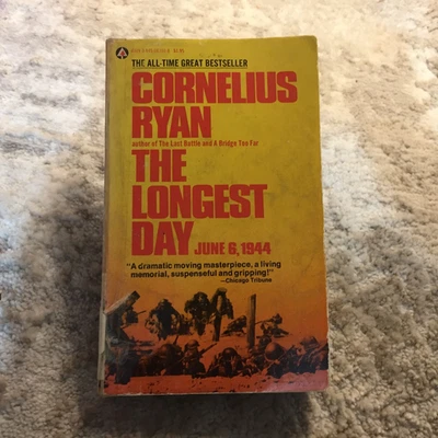 The Longest Day World War II History Paperback Book by Cornelius Ryan 1959 - Image 1 of 4