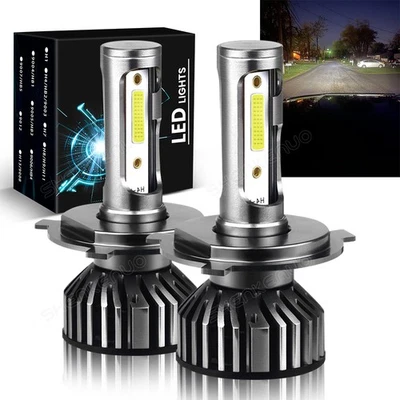 2X H4 9003 HB2 LED Headlight Globes 6000K White For Ford Falcon BA BF FG XR6 XR8 - image 1 of 4