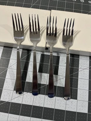 Farberware Luna (4) Dinner Forks Stainless Flatware Replacements - Image 1 of 4