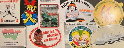 Vintage Aufkleber 80er 90er – Original Sticker Sammlung – Retro Kult Design - Bild 1 von 4