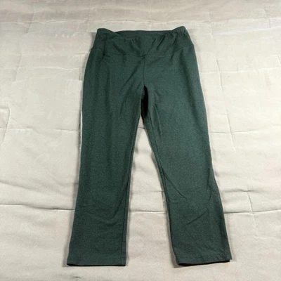 Leggings capri RBX verdes para mujer talla M mezcla de algodón rectos atléticos gimnasio entrenamiento Foto 1 de 4