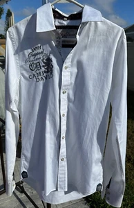 Mens Small Camp David Button Shirt white - Picture 1 of 11