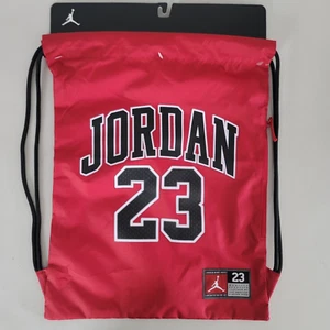 Nike Air Jordan 23 Jumpman Drawstring Gym Black Bag Sack School Sports Backpack - Picture 1 of 6