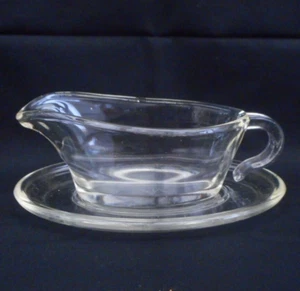February Blues #5 - Phoenix oven glass small sauce boat & underplate -150 ml - Picture 1 of 4