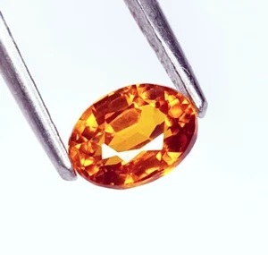 Zafiro naranja natural certificado 1,52 quilates piedras preciosas sueltas sin tratar calidad AAA+ - Imagen 1 de 11