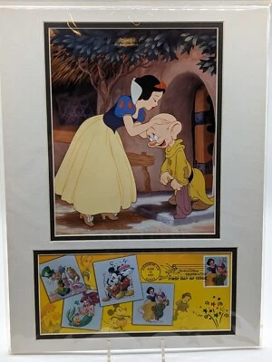 Snow White & Dopey USPS First day of Issue Photo/Cover Disney Celebration 2005 - Image 1 of 4